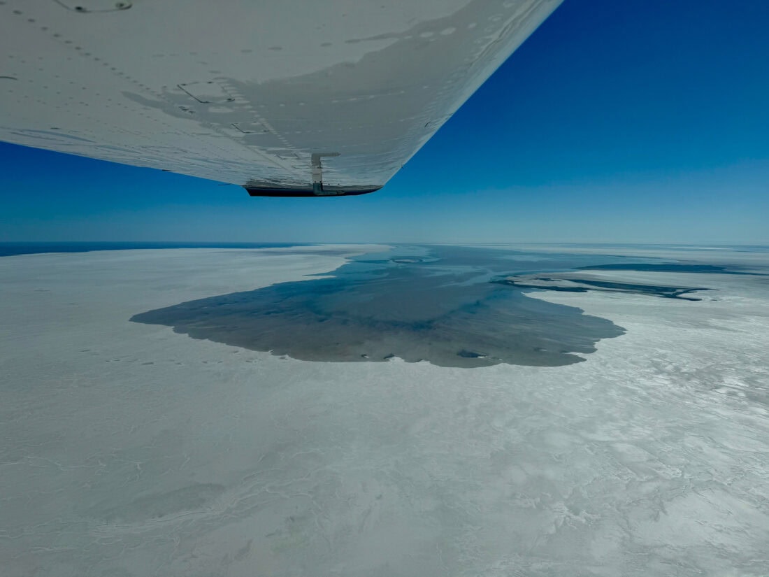 14th May 2025 water entering Lake Eyre