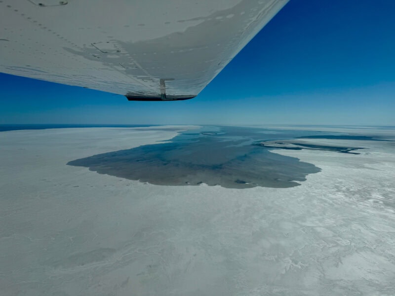 14th May 2025 water entering Lake Eyre