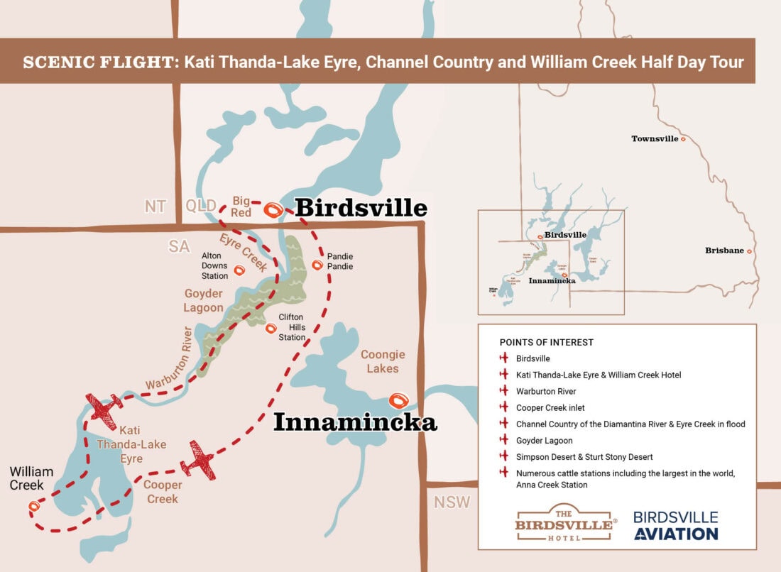 Birdsville Hotel Lake Eyre Tour Map 2048wide